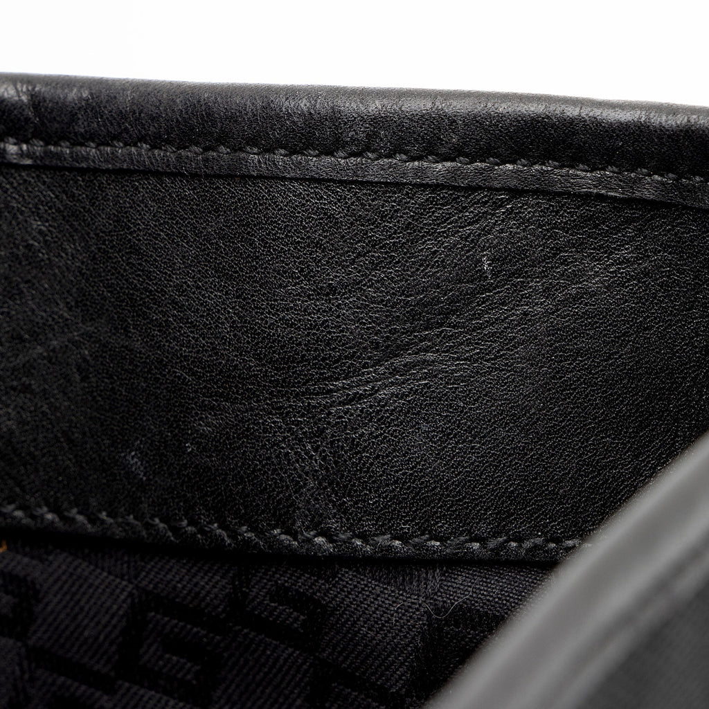Gucci Canvas Reins Medium Shoulder Bag - Black