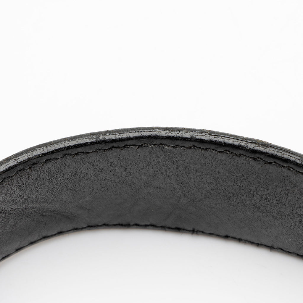 Gucci Canvas Reins Medium Shoulder Bag - Black