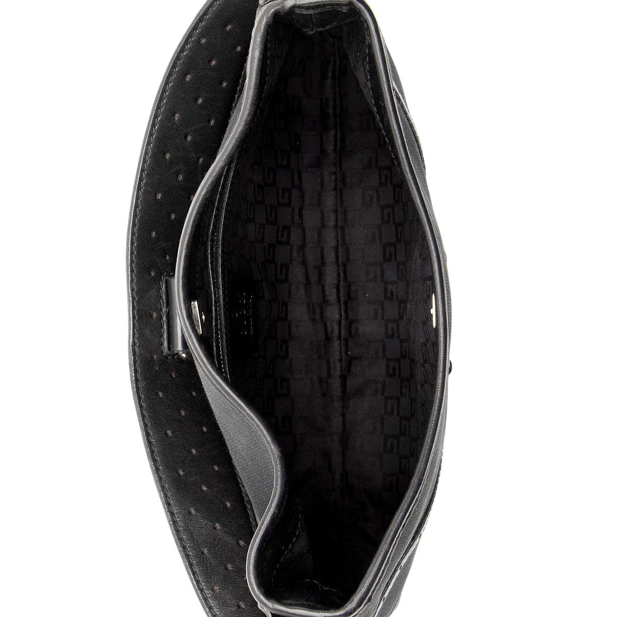 Gucci Canvas Reins Medium Shoulder Bag - Black