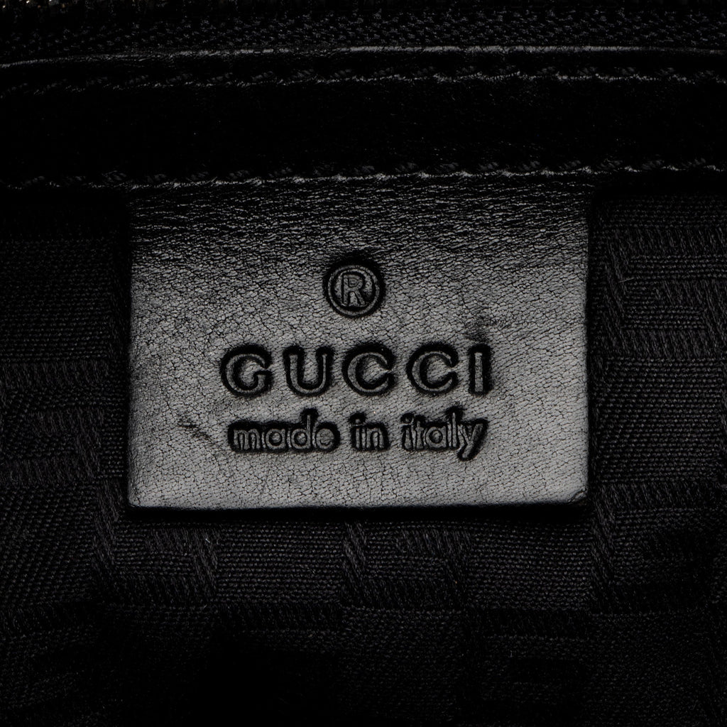 Gucci Canvas Reins Medium Shoulder Bag - Black