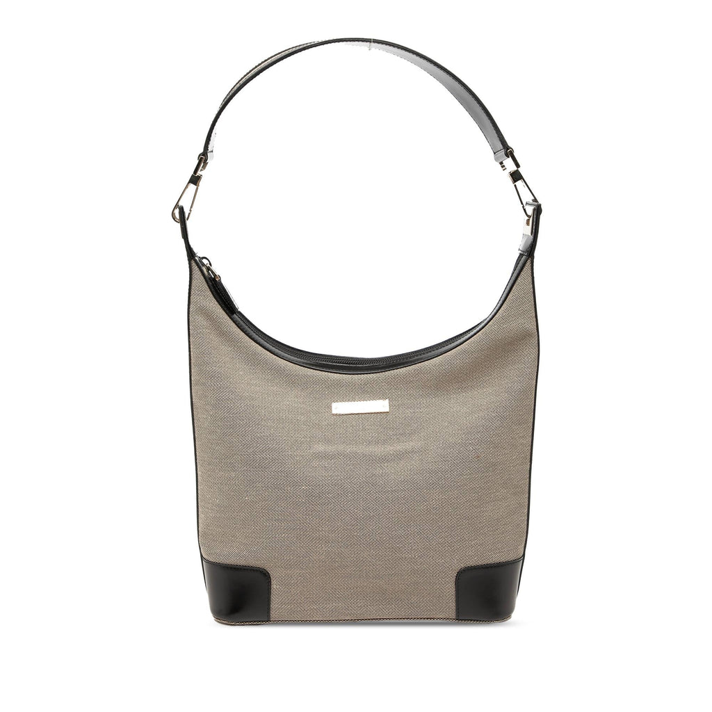 Gucci Canvas Shoulder Bag - Beige