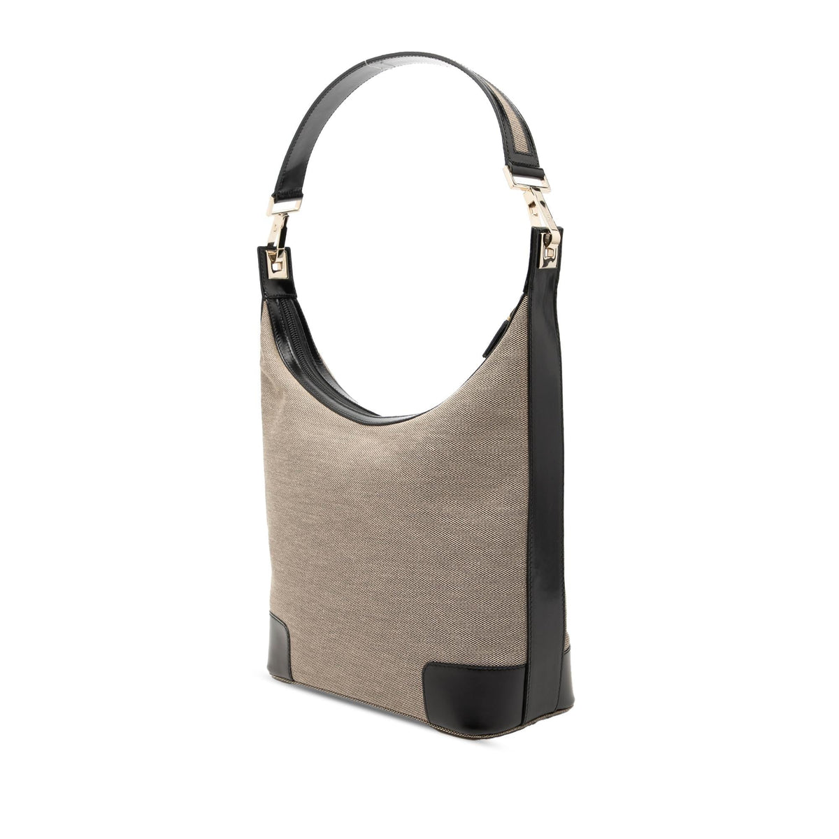 Gucci Canvas Shoulder Bag - Beige