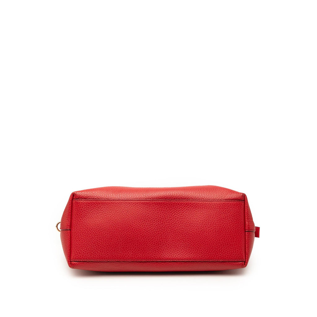 Gucci Dollar Calfskin GG Charm Satchel - Red