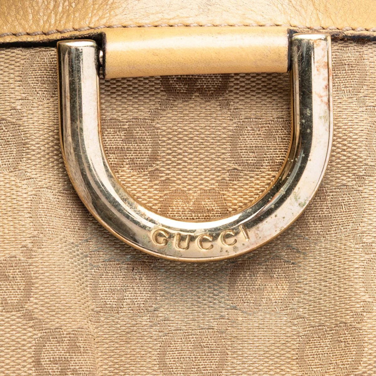 Gucci GG Canvas Abbey D Ring Crossbody Bag - Beige