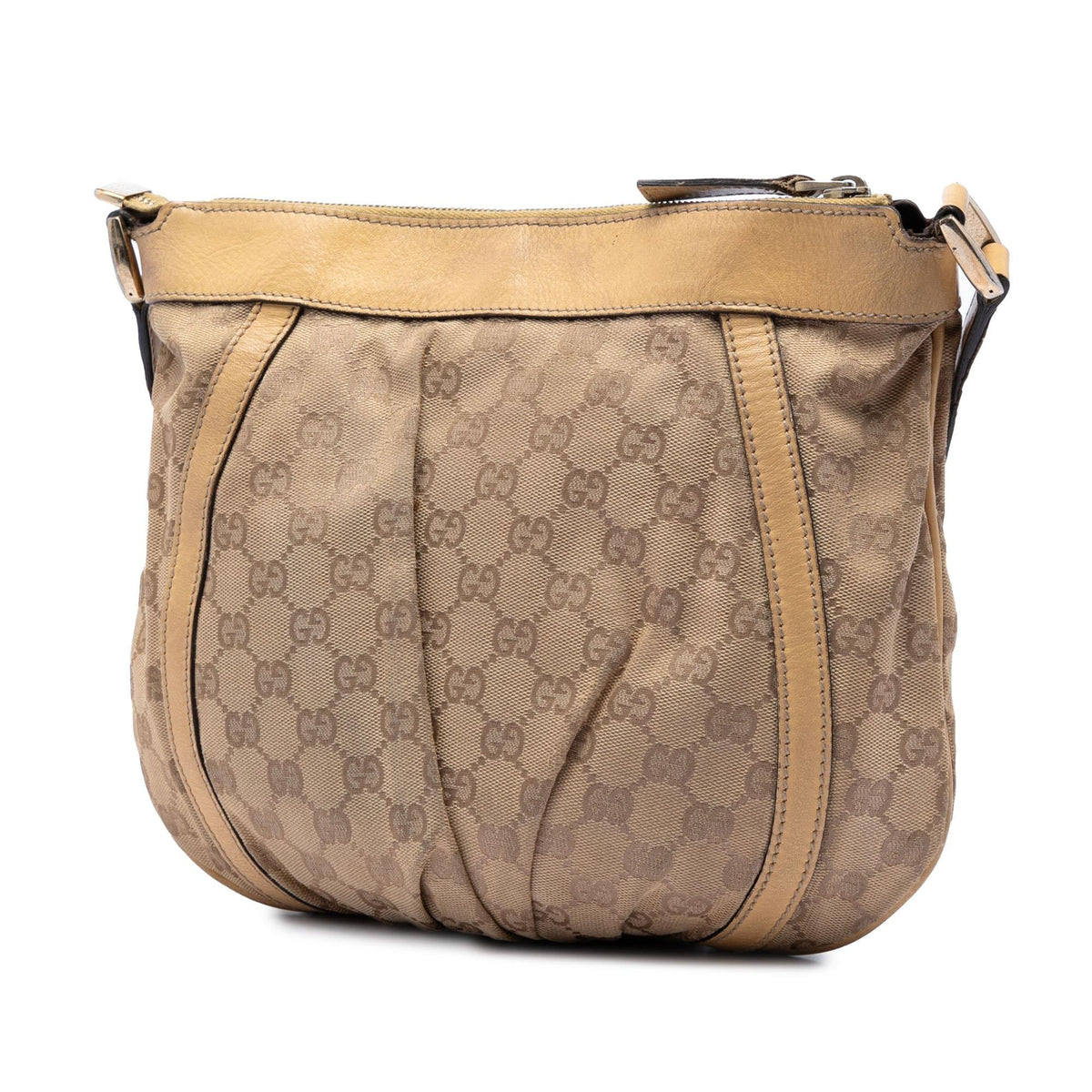 Gucci GG Canvas Abbey D Ring Crossbody Bag - Beige