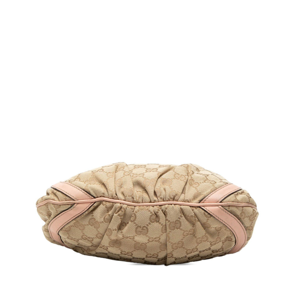 Gucci GG Canvas Abbey D Ring Crossbody Bag - Beige/Pink