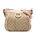 Gucci GG Canvas Abbey D Ring Crossbody Bag - Beige/Pink