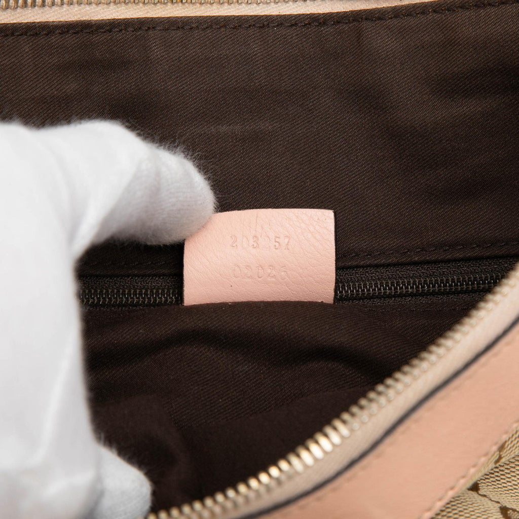 Gucci GG Canvas Abbey D Ring Crossbody Bag - Beige/Pink