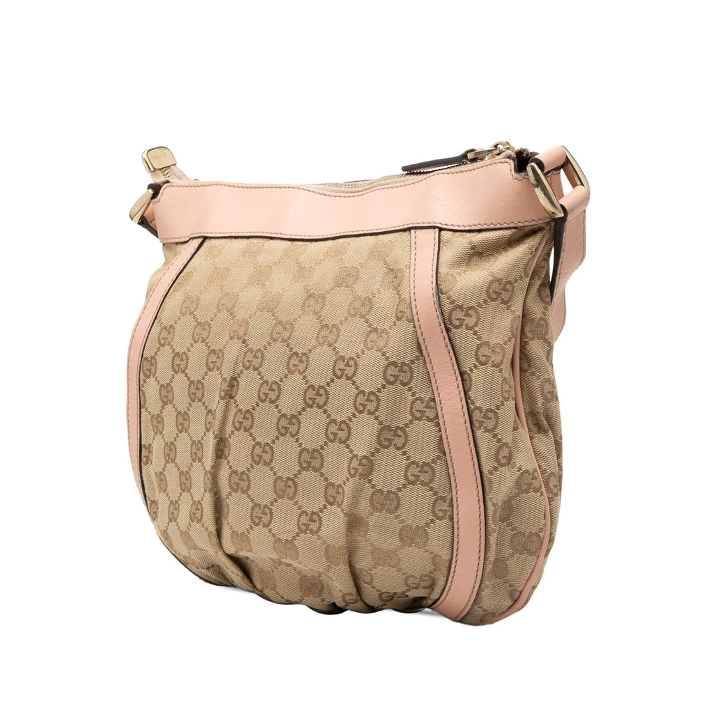 Gucci GG Canvas Abbey D Ring Crossbody Bag - Beige/Pink
