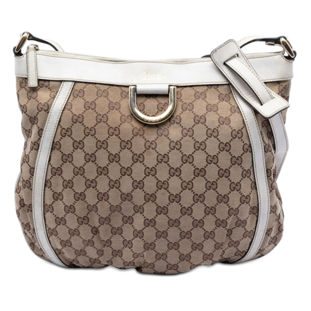 Gucci GG Canvas Abbey D Ring Crossbody Bag - Beige