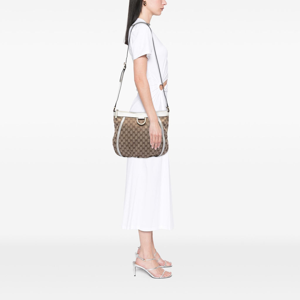Gucci GG Canvas Abbey D Ring Crossbody Bag - Beige