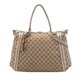 Gucci GG Canvas Bella Convertible Tote Bag - Beige