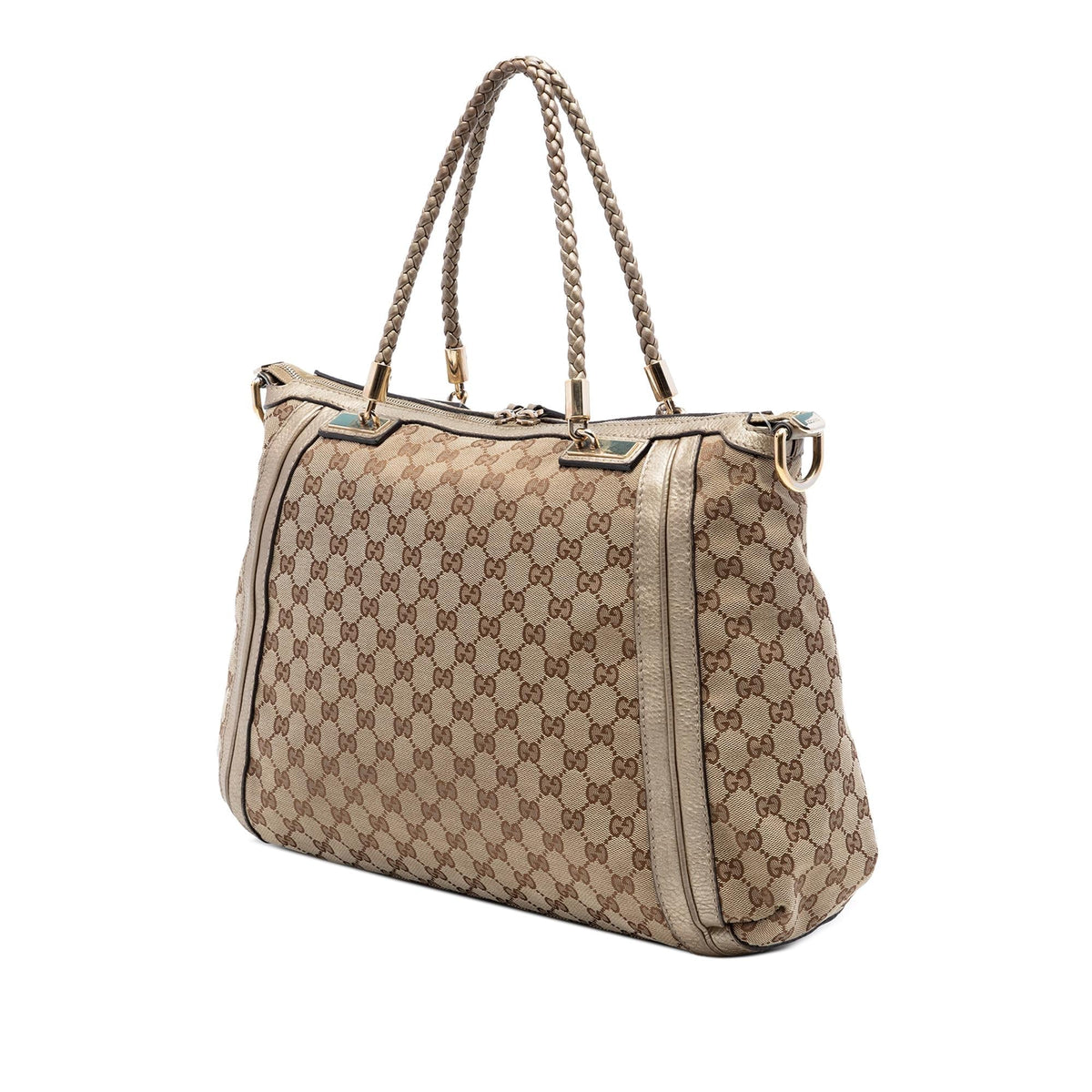 Gucci GG Canvas Bella Convertible Tote Bag - Beige