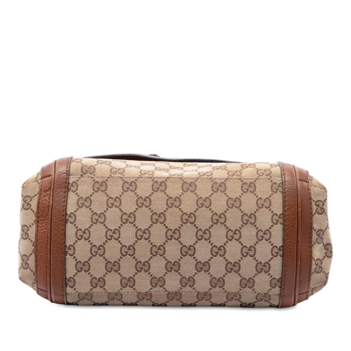 Gucci GG Canvas Bella Flap Satchel - Beige
