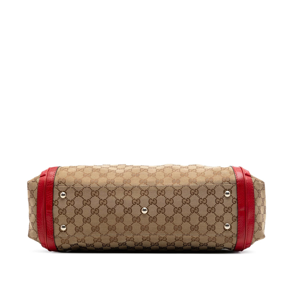 Gucci GG Canvas Bella Tote Bag - Beige/Red