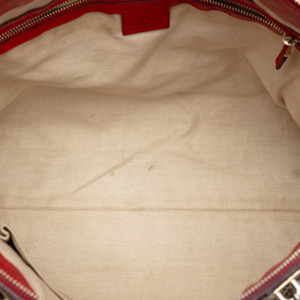 Gucci GG Canvas Bella Tote Bag - Beige/Red