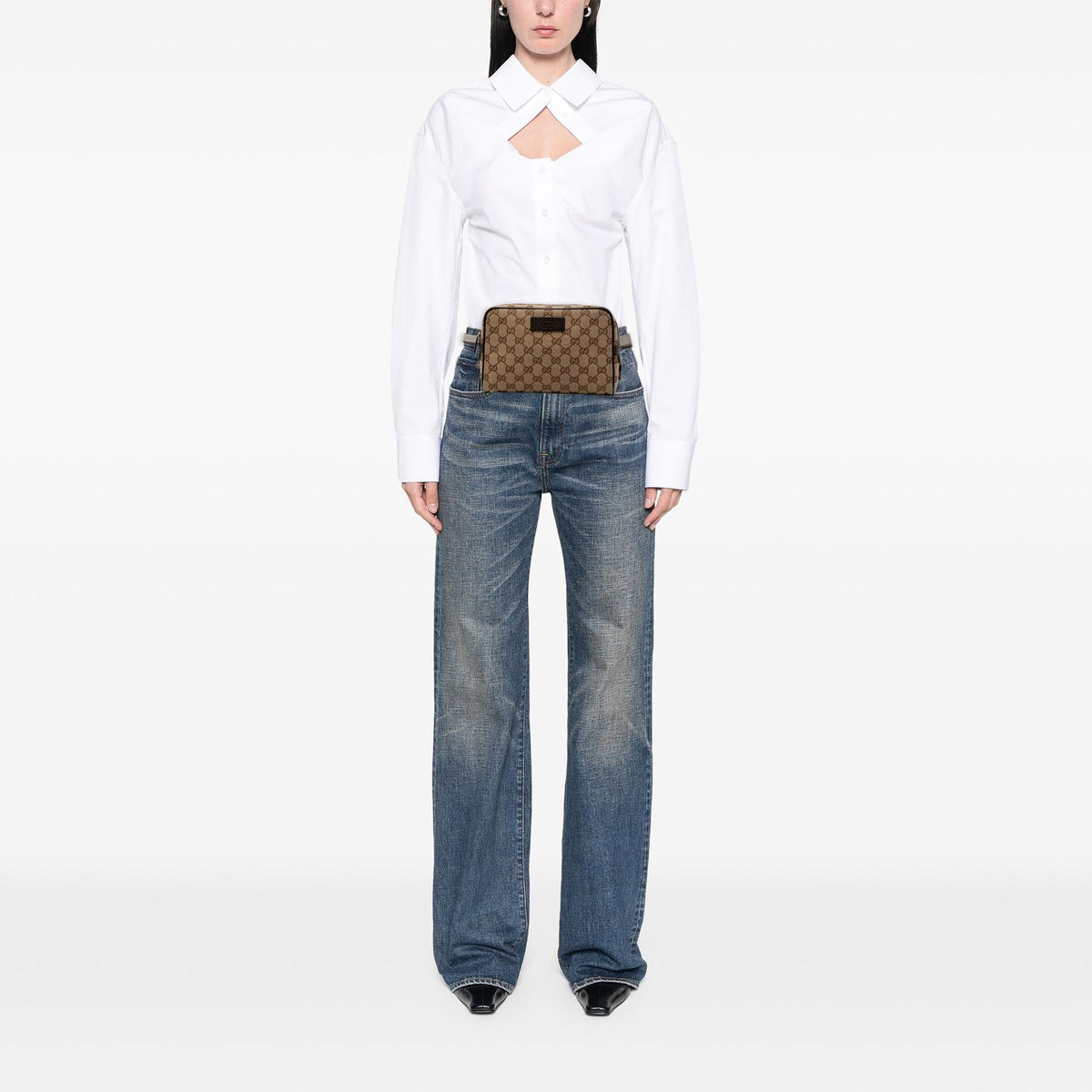 Gucci GG Canvas Belt Bag - Beige