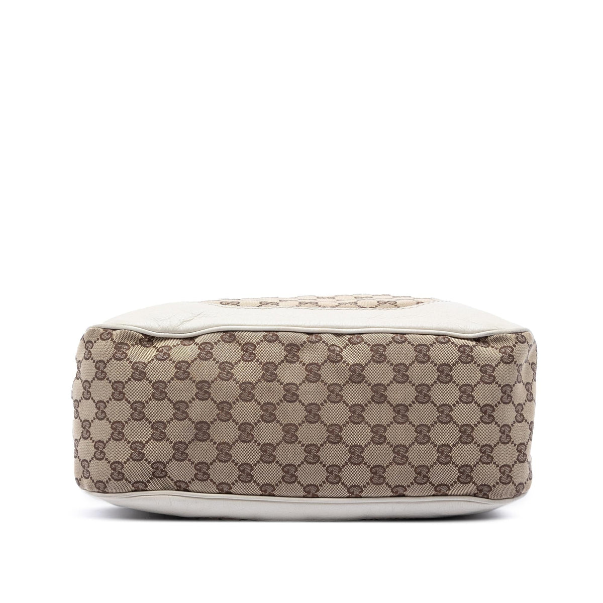 Gucci GG Canvas Charlotte Hobo - Beige/White