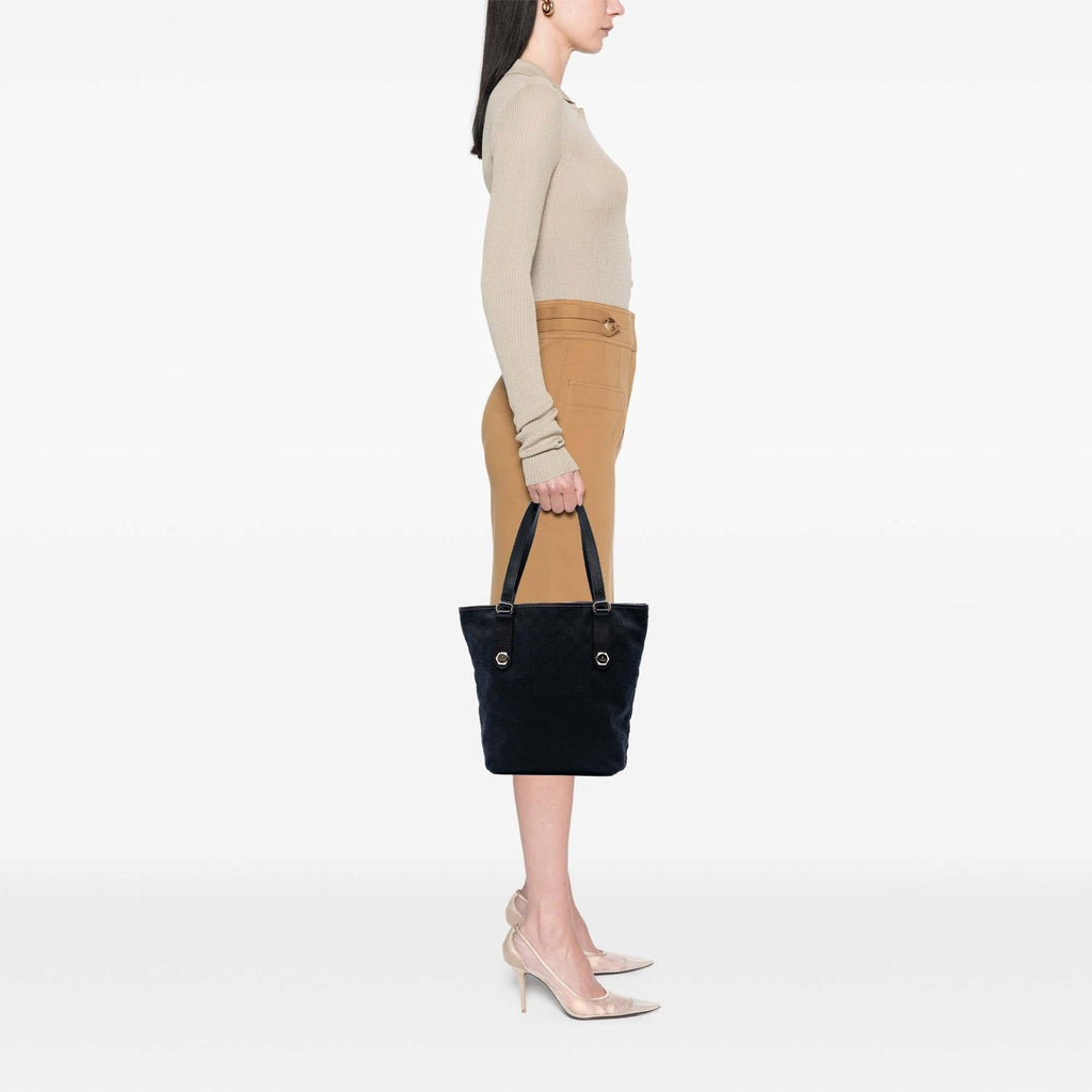 Gucci GG Canvas Charmy Tote Bag - Blue