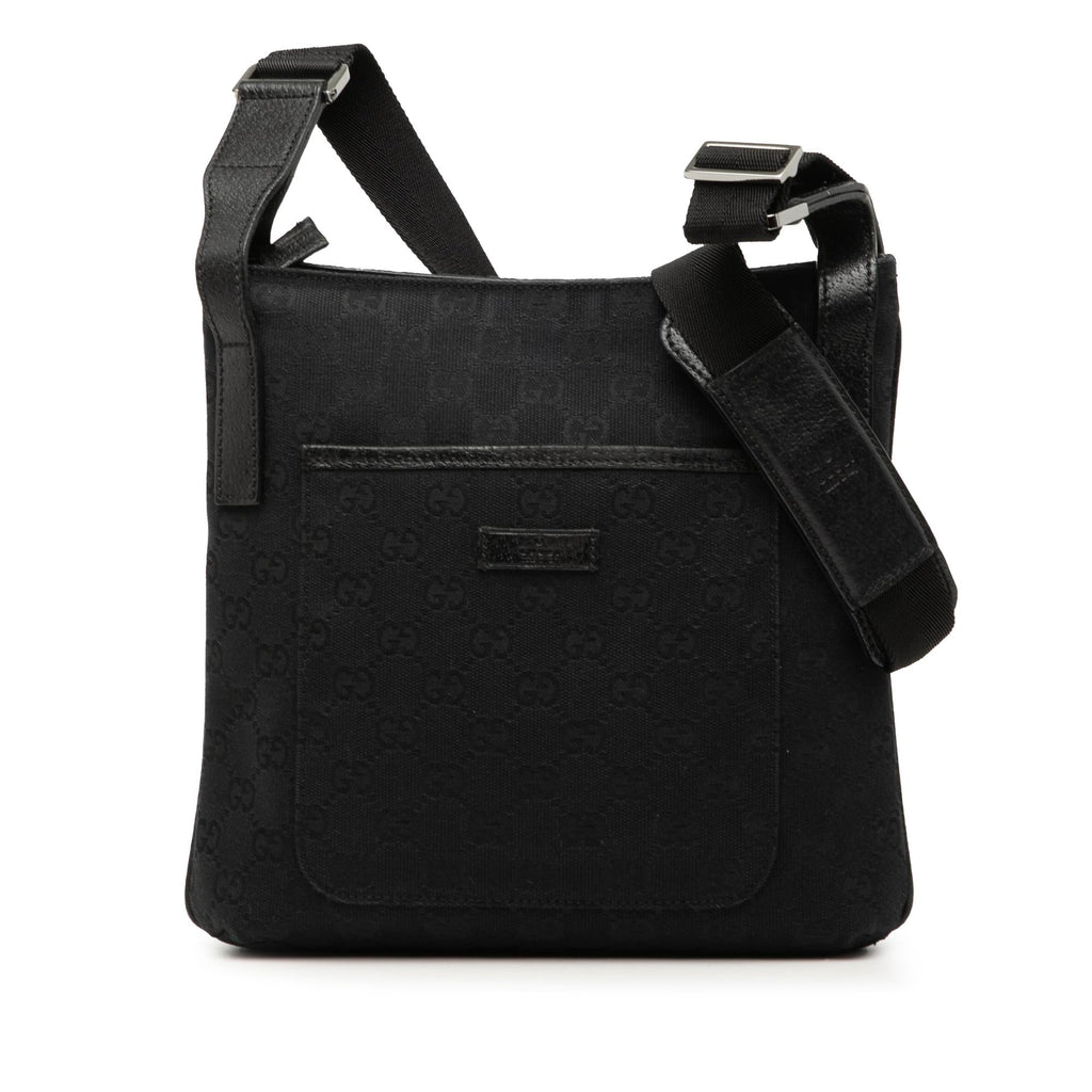 Gucci GG Canvas Crossbody Bag - Black