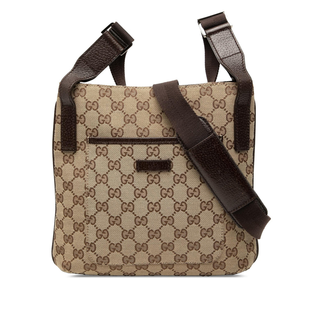 Gucci GG Canvas Crossbody Bag - Beige