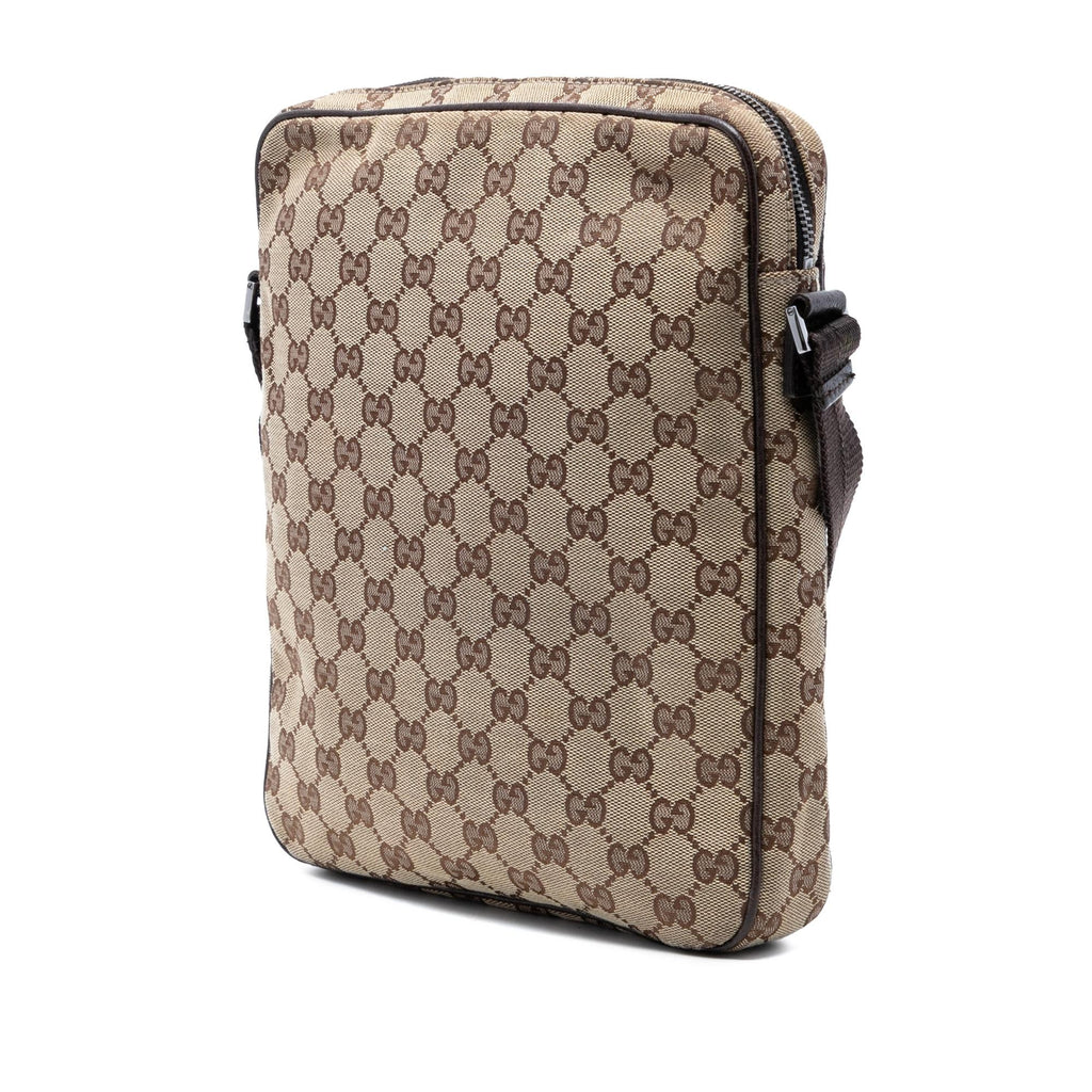 Gucci GG Canvas Crossbody Bag - Beige