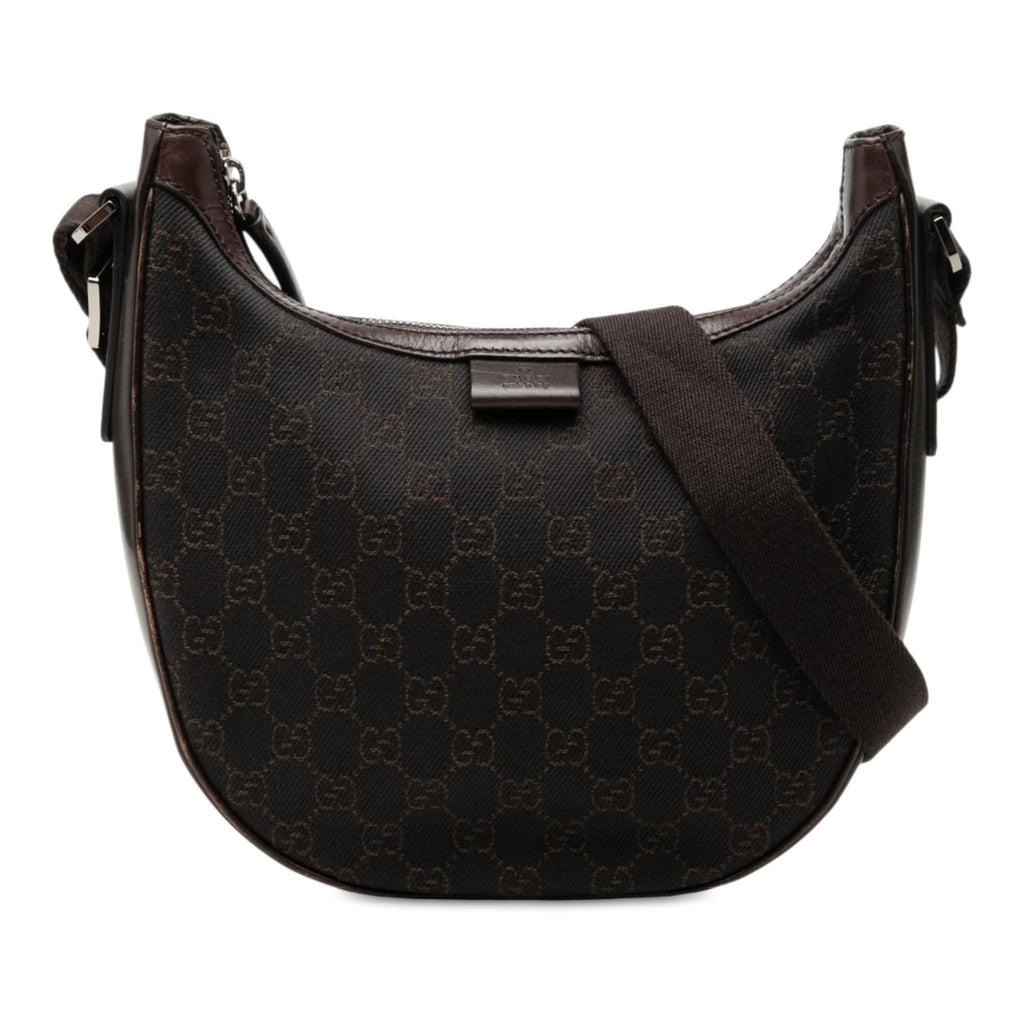Gucci GG Canvas Crossbody Bag - Brown