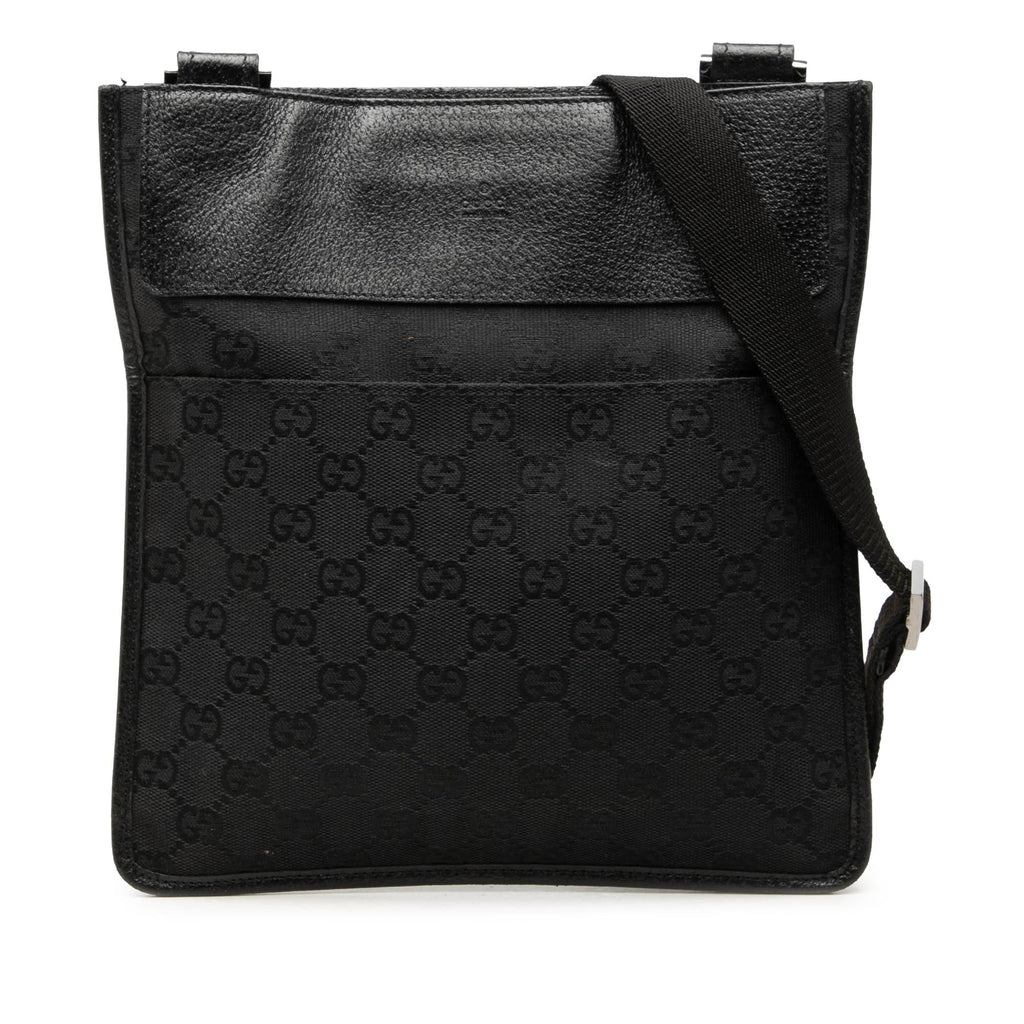 Gucci GG Canvas Crossbody Bag - Black