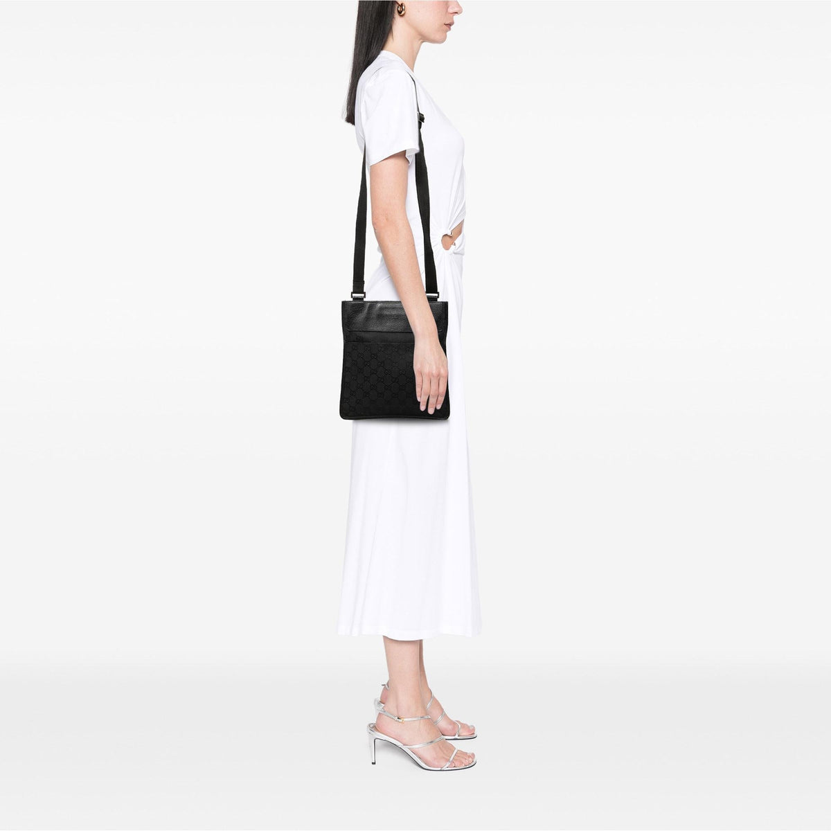Gucci GG Canvas Crossbody Bag - Black