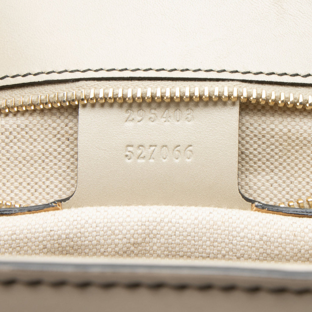 Gucci GG Canvas Emily Large Shoulder Bag - Brown/White