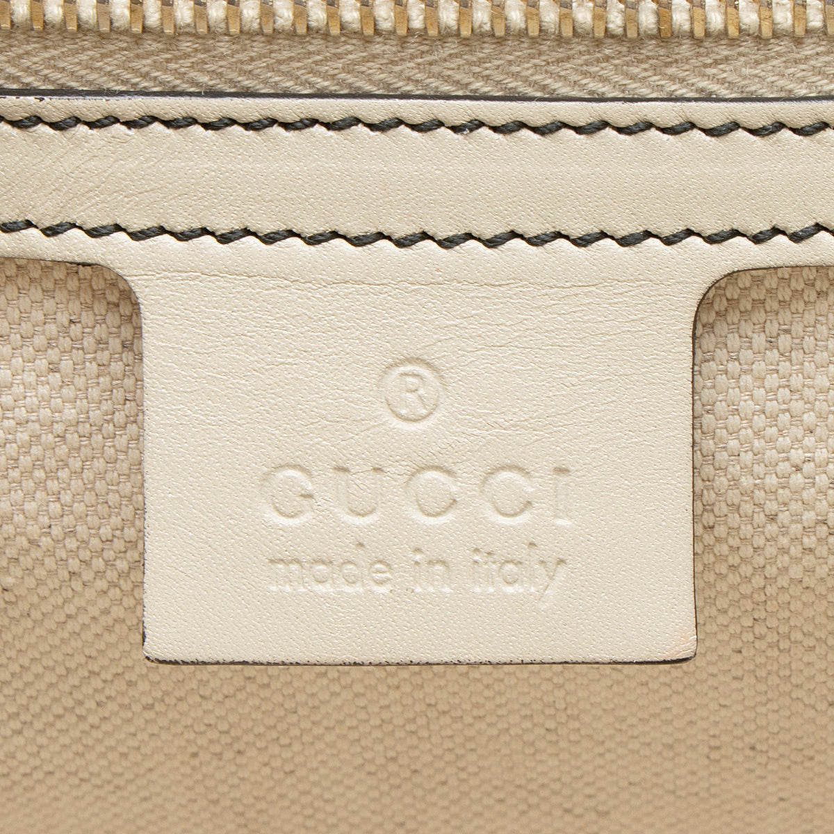 Gucci GG Canvas Emily Large Shoulder Bag - Brown/White