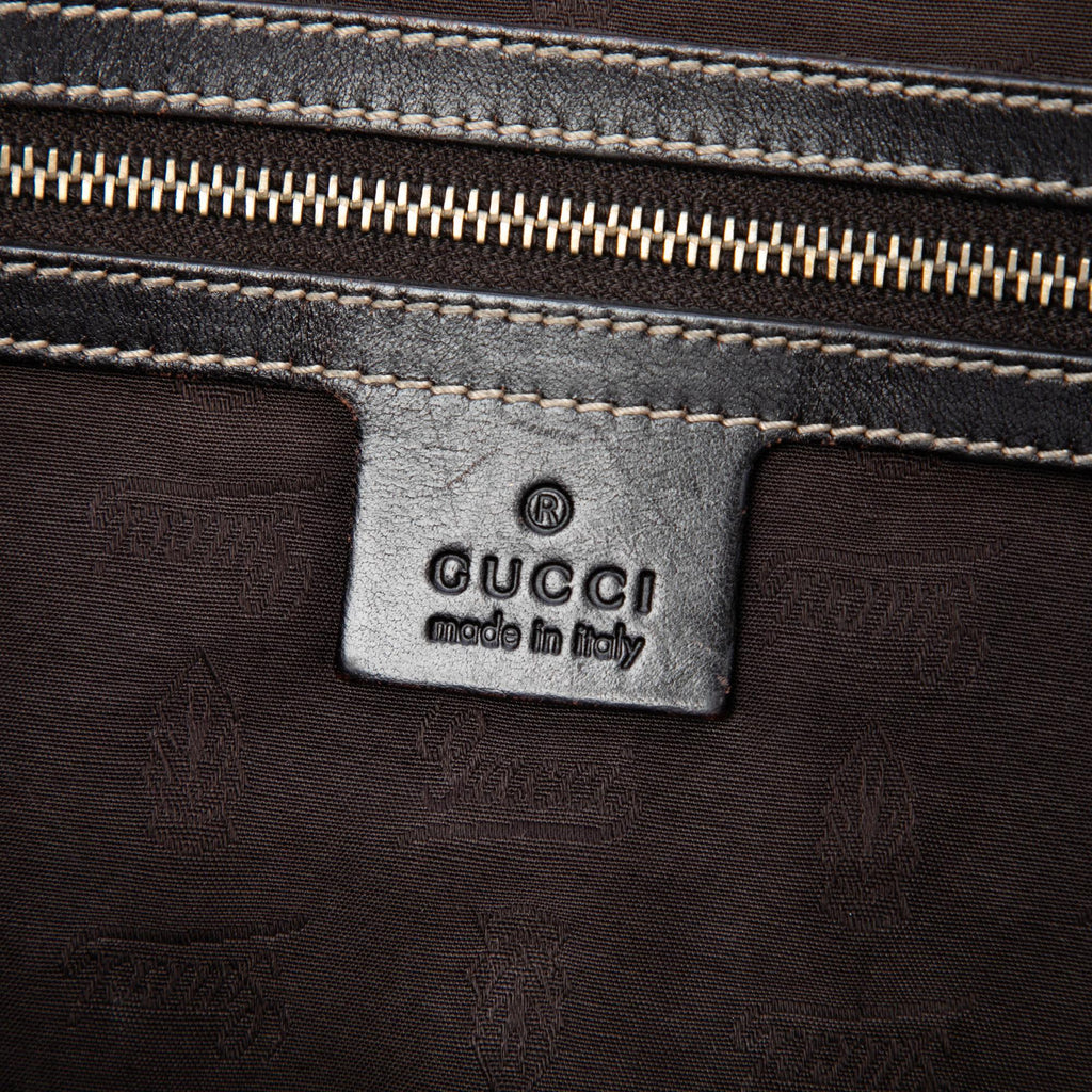 Gucci GG Canvas Horsebit Web Crossbody Bag - Beige