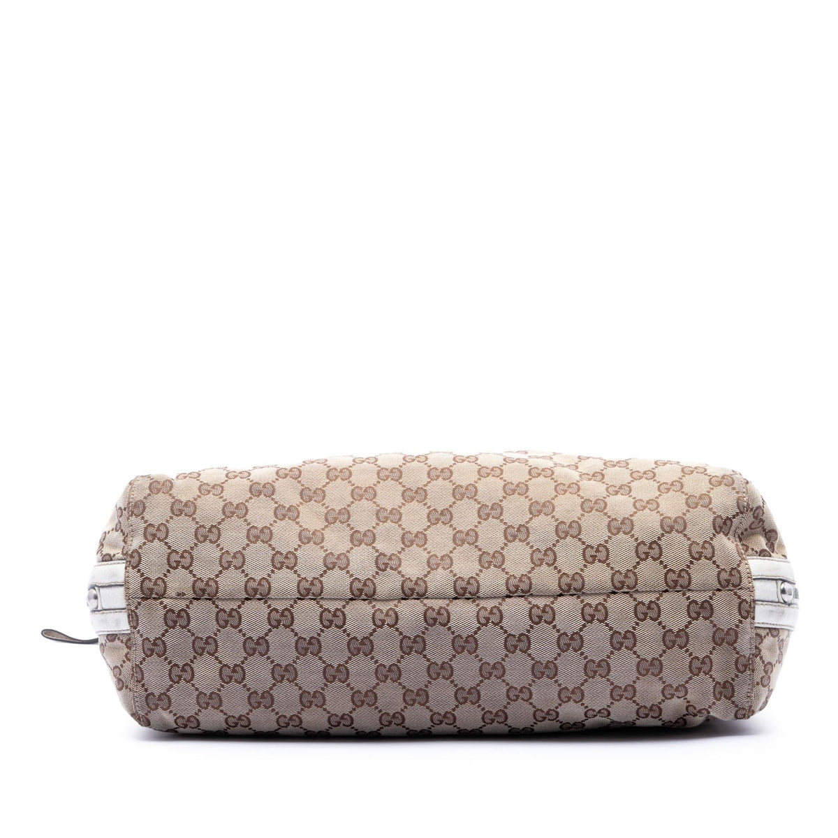 Gucci GG Canvas Icon Bit Zip Tote Bag - Beige/White
