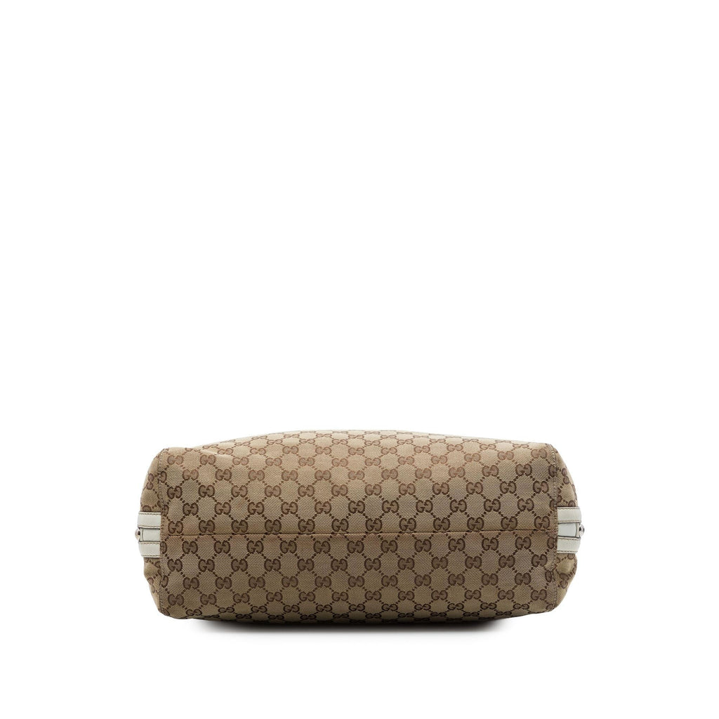 Gucci GG Canvas Icon Bit Zip Tote Bag - Beige