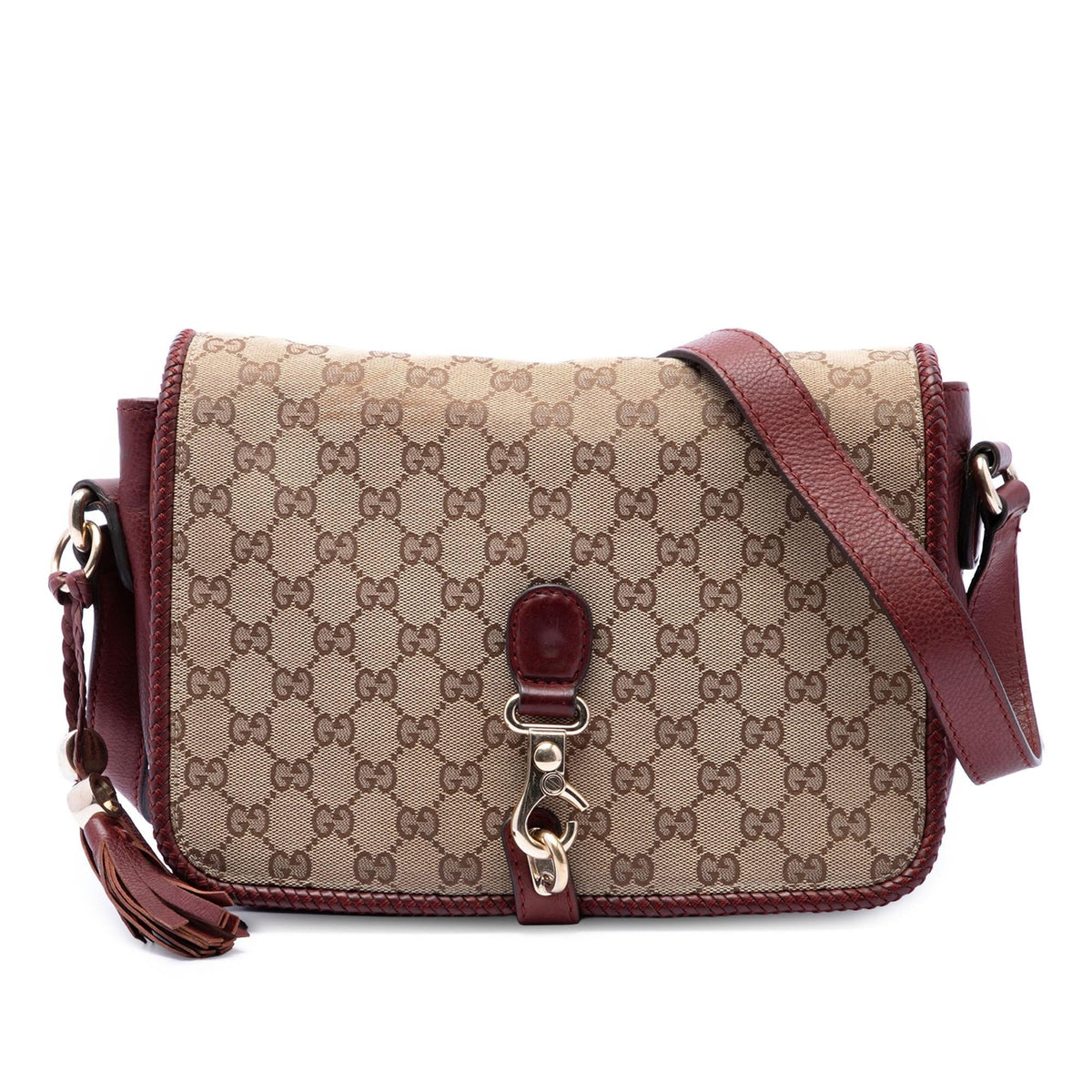 Gucci GG Canvas Marrakech Crossbody Bag - Beige