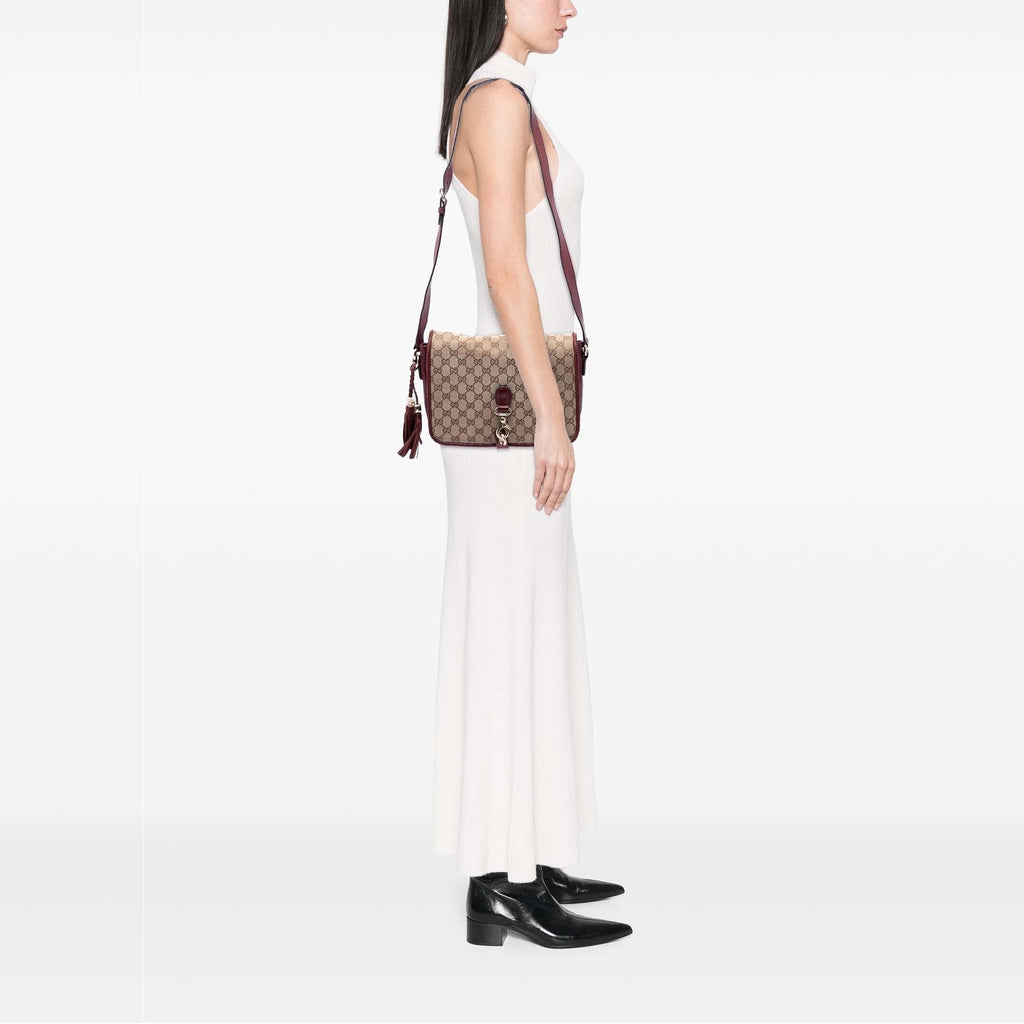Gucci GG Canvas Marrakech Crossbody Bag - Beige