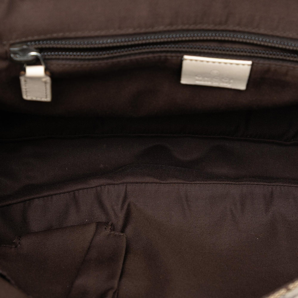 Gucci GG Canvas Messenger Bag - Beige