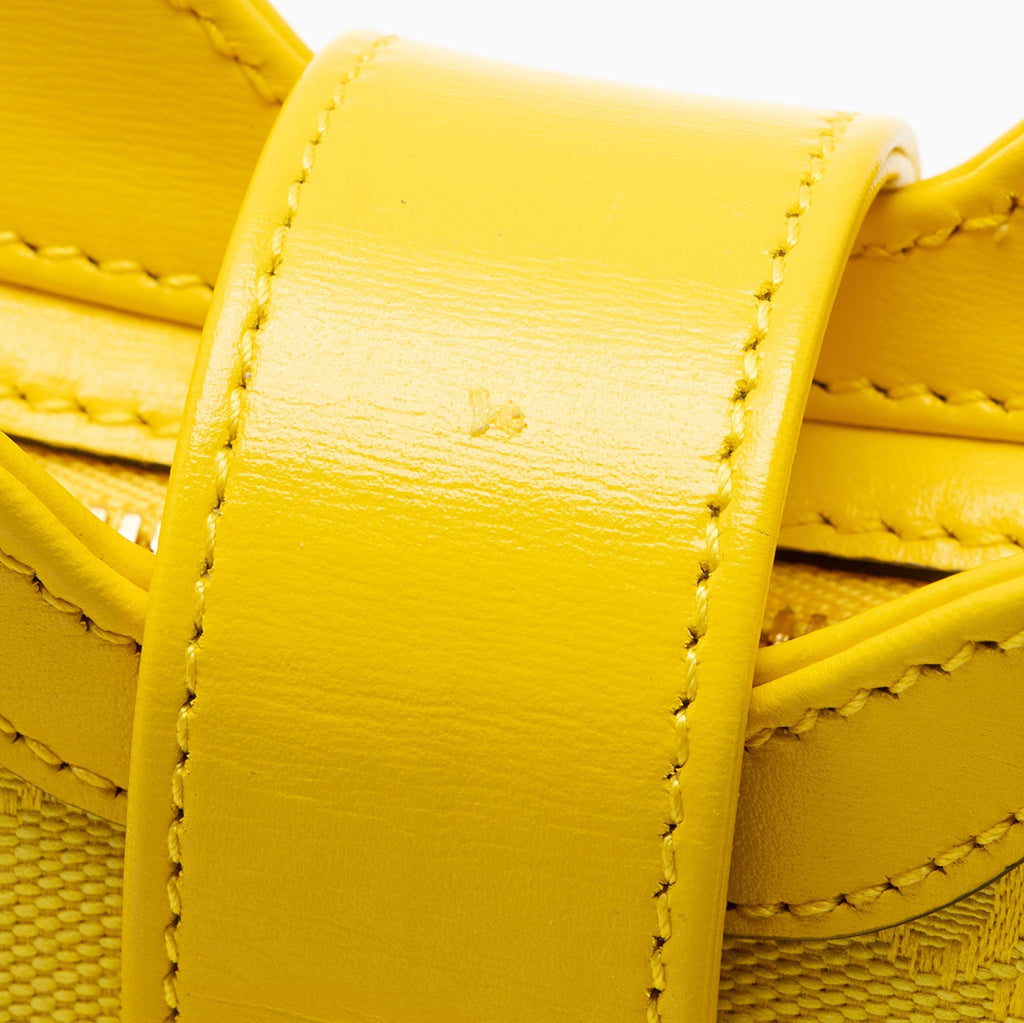 Gucci GG Canvas Moon Side Shoulder Bag - Yellow