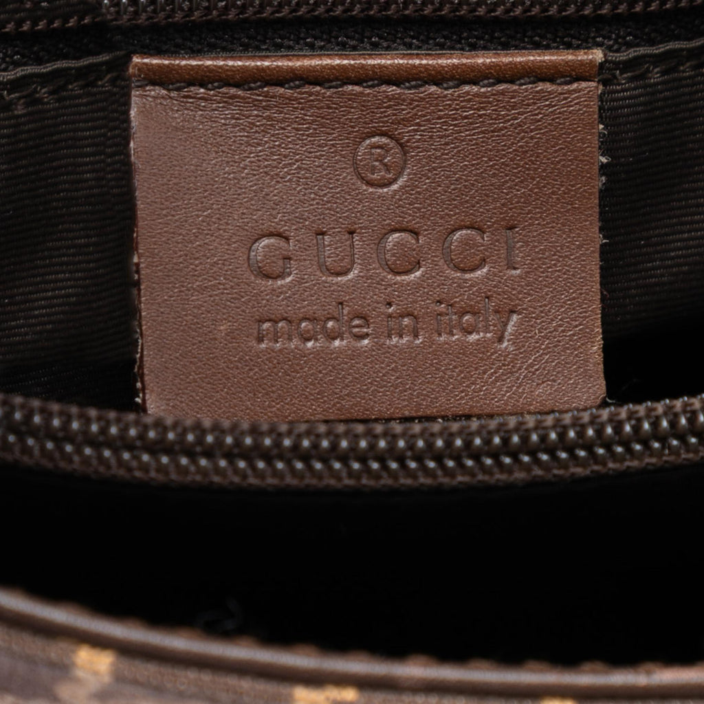 Gucci GG Canvas Shoulder Bag - Brown