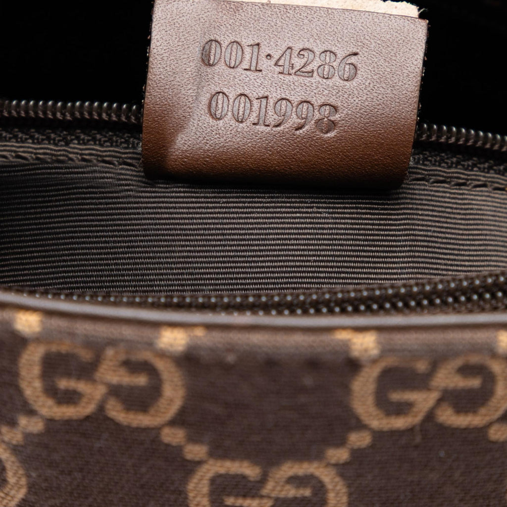 Gucci GG Canvas Shoulder Bag - Brown