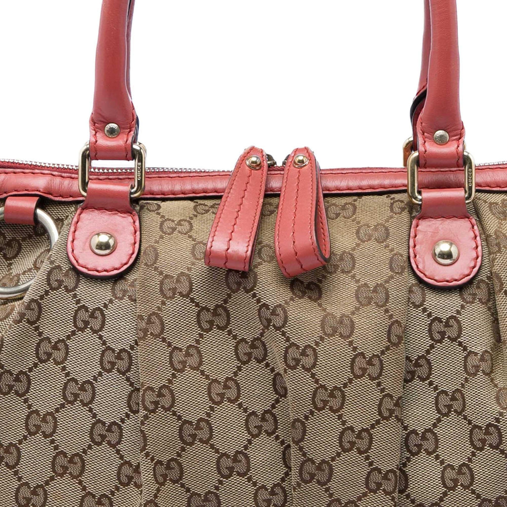 Gucci GG Canvas Sukey Satchel - Beige