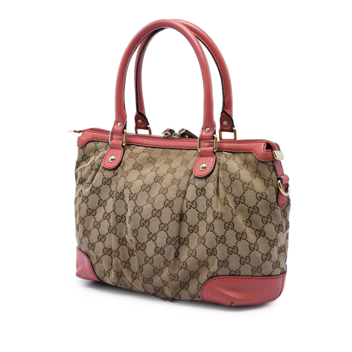 Gucci GG Canvas Sukey Satchel - Beige