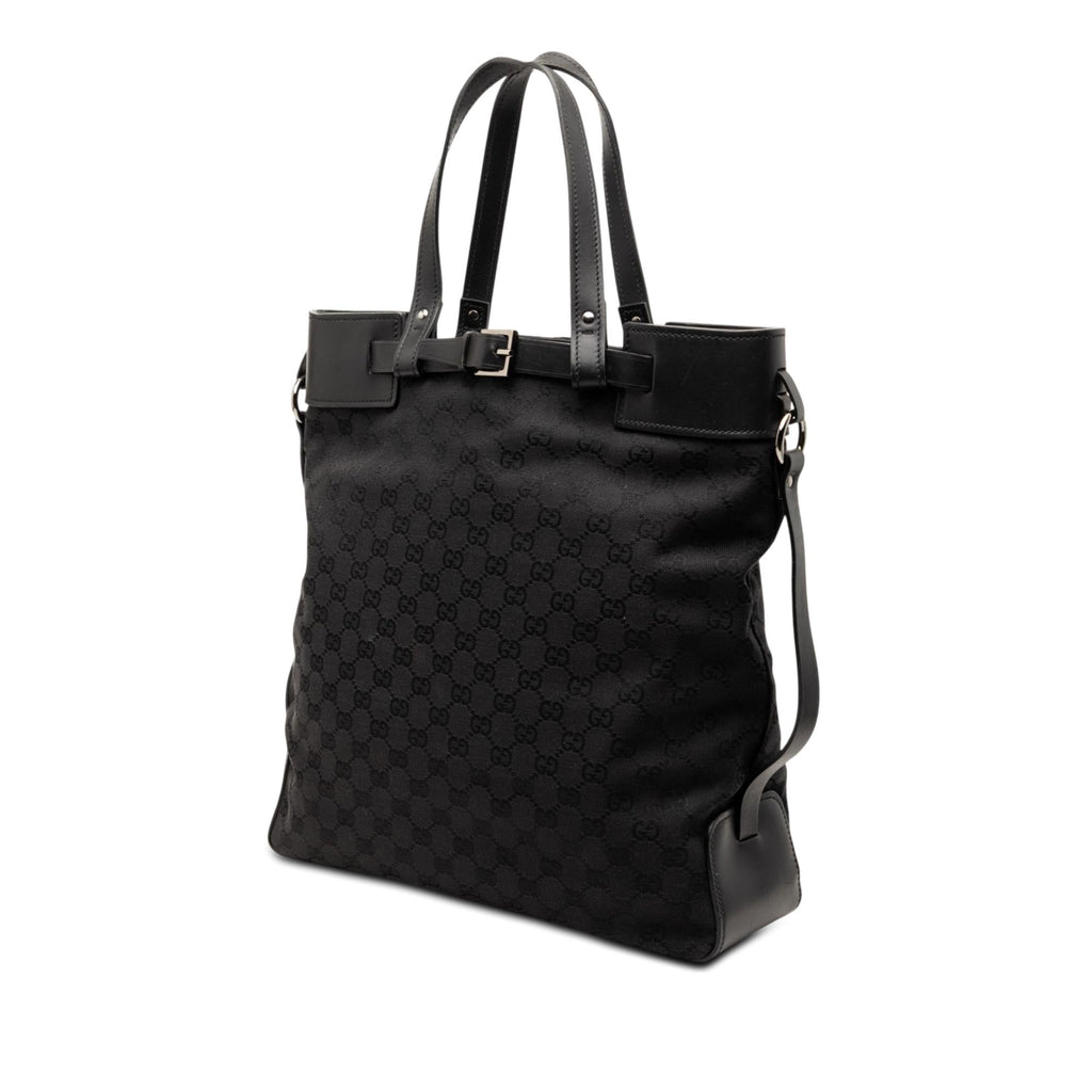 Gucci GG Canvas Tote Bag - Black