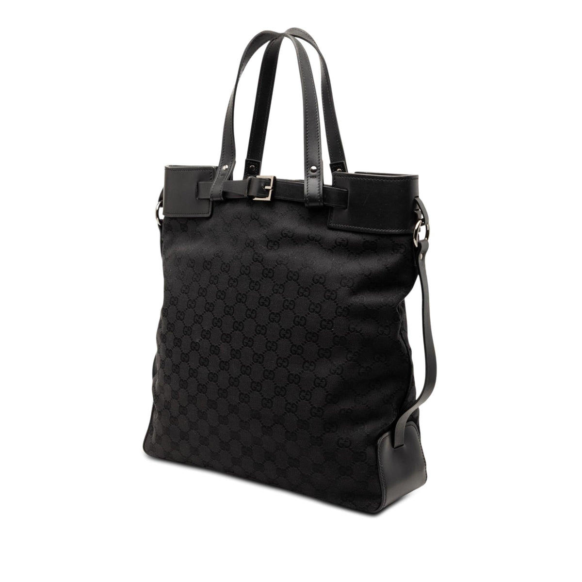 Gucci GG Canvas Tote Bag - Black