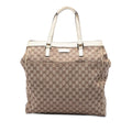 Gucci GG Canvas Tote Bag - Beige