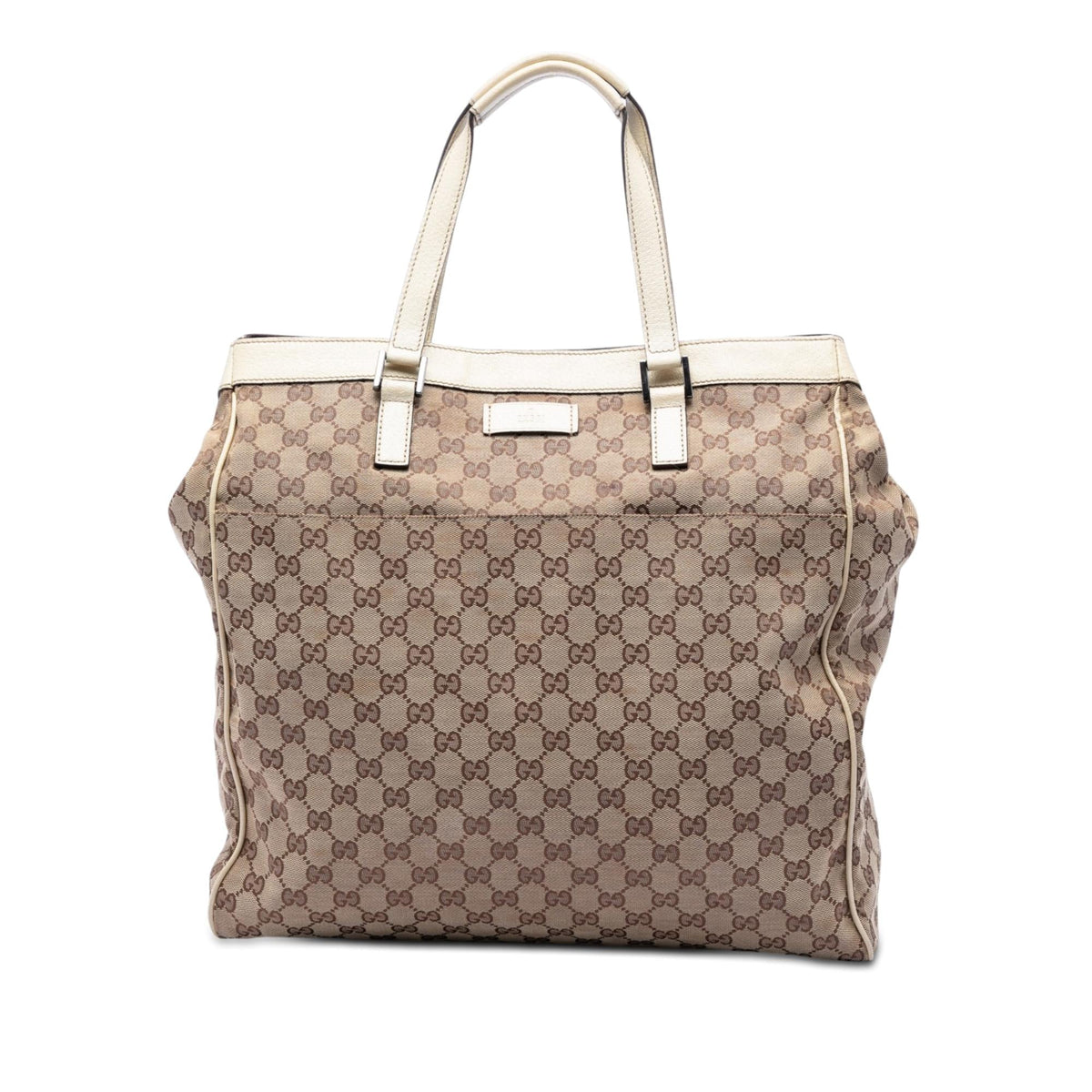 Gucci GG Canvas Tote Bag - Beige