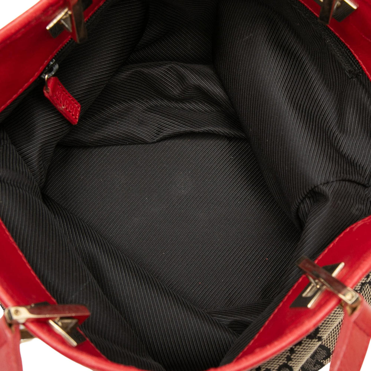 Gucci GG Canvas Tote Bag - Beige/Red