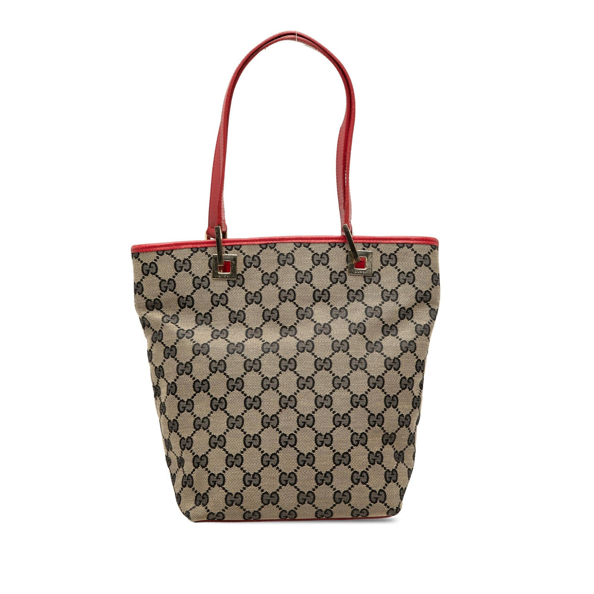 Gucci GG Canvas Tote Bag - Beige/Red