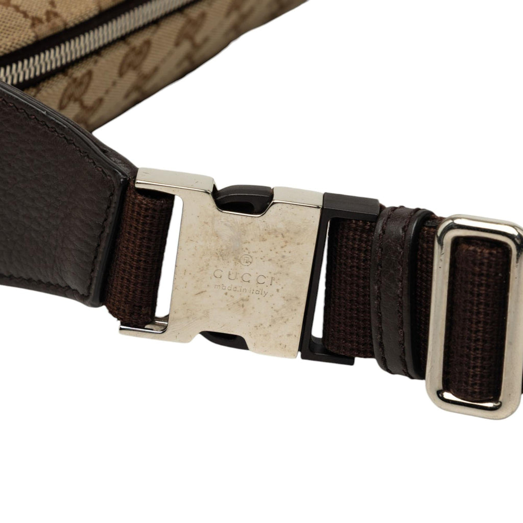 Gucci GG Canvas Waist Pouch Belt Bag - Beige