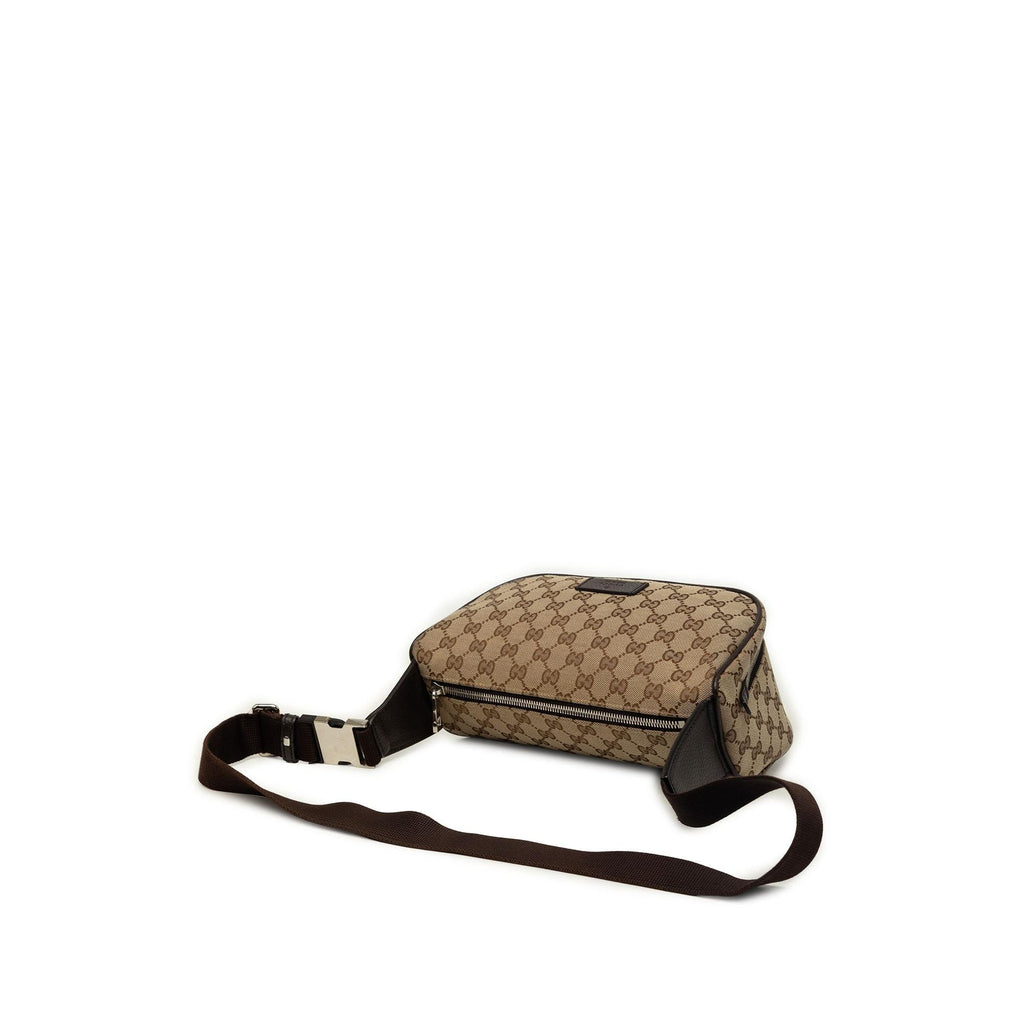 Gucci GG Canvas Waist Pouch Belt Bag - Beige
